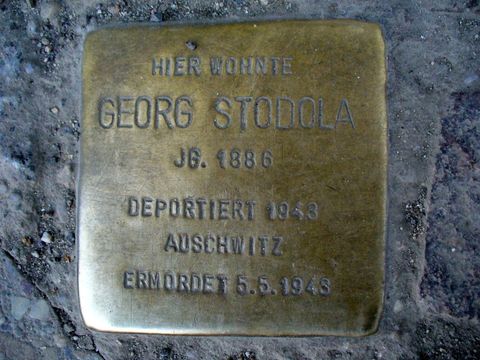 Stolperstein für Georg Stodola