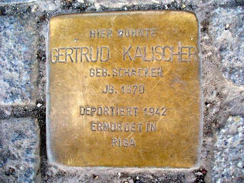 Stolperstein für Gertrud Kalischer