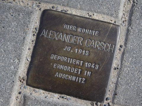 Stolperstein für Alexander Carsch, 23.03.11