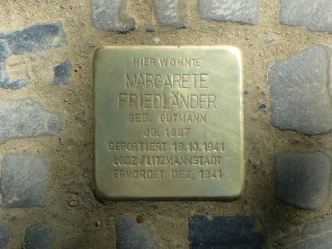 Stolperstein Margarete Friedländer
