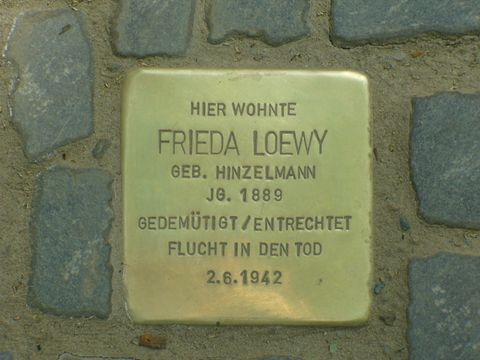 Stolperstein Frieda Loewy