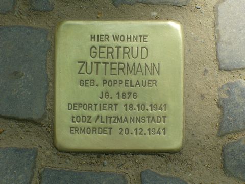 Stolperstein Gertrud Zuttermann