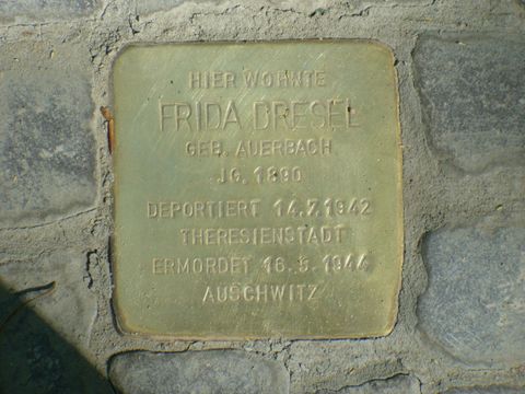 Stolperstein Frida Dresel (Bild: Bezirksamt Charlottenb.-Wdf., B.Plewa)