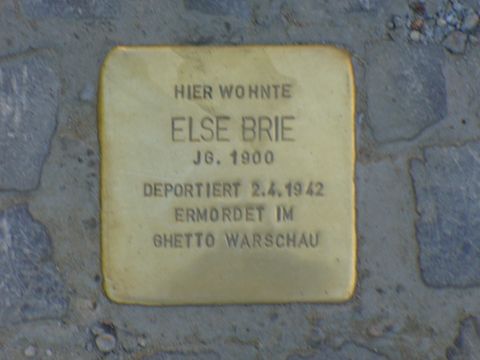 Stolperstein für Else Brie