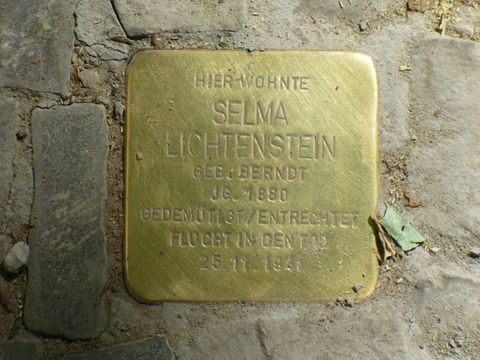 Stolperstein für Selma Lichtenstein