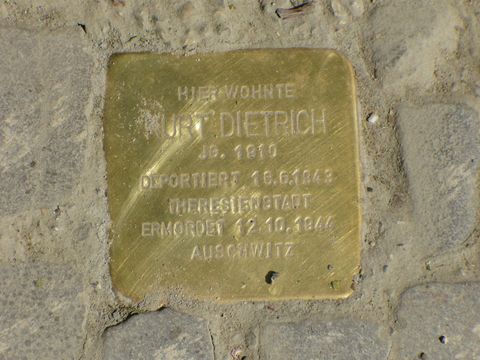 Stolperstein für Kurt Dietrich, Foto:B.Plewa
