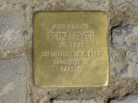 Stolperstein für Fritz Meyer, Foto:B.Plewa