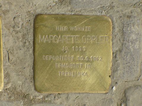 Stolperstein für Margarete Oppler, Foto:B.Plewa