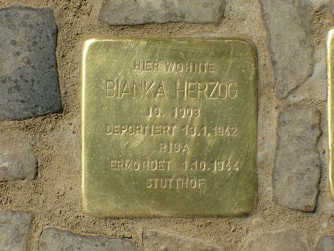 Stolperstein für Bianka Herzog