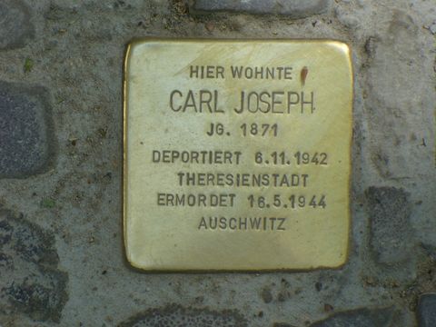 Stolperstein fÃ¼r Carl Joseph, 10.05.11 Foto