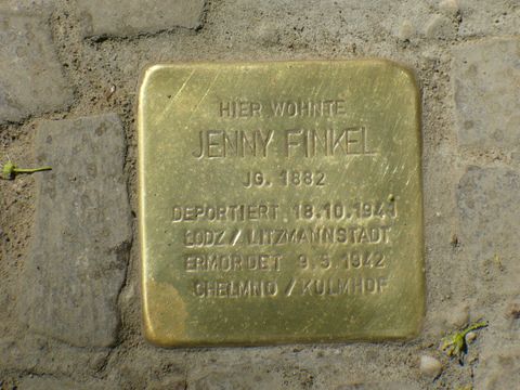 Stolperstein für Jenny Finkel, Foto:B.Plewa