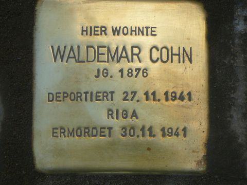 Stolperstein für Emma Cohn (Bild: Wolfgang Knoll)