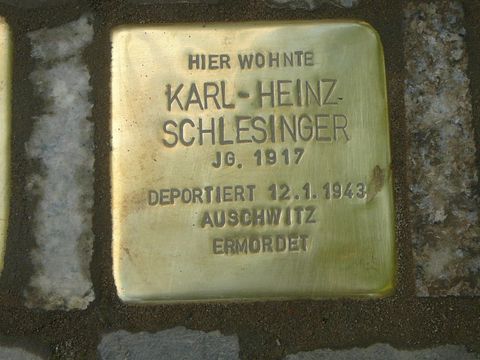 Stolperstein für Karl-Heinz Schlesinger (Bild: Wolfgang Knoll)