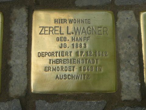 Stolperstein Zerel L. Wagner (Bild: Wolfgang Knoll)