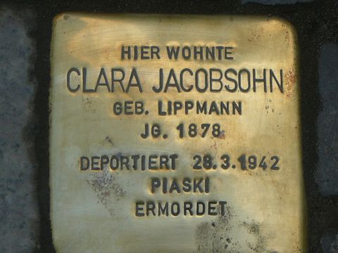 Stolperstein für Clara Jacobsohn (Bild: Wolfgang Knoll)
