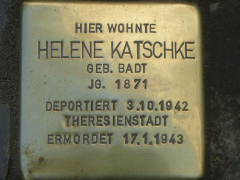 Stolperstein für Helene Katschke (Bild: Wolfgang Knoll)