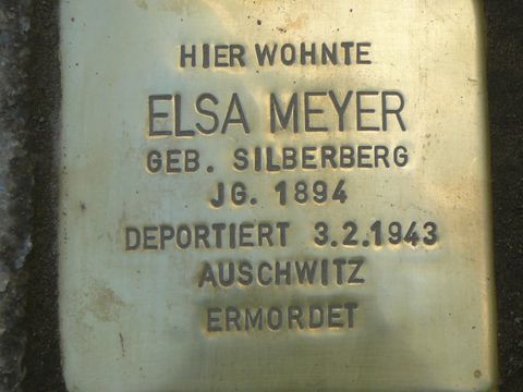 Stolperstein für Elsa Meyer (Bild: Wolfgang Knoll)