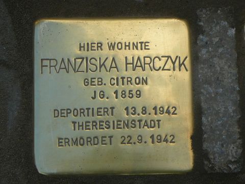 Stolperstein für Franziska Harczyk (Bild: Wolfgang Knoll)