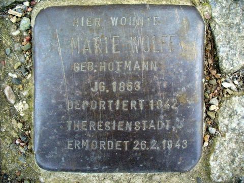 Stolperstein für Marie Wolff