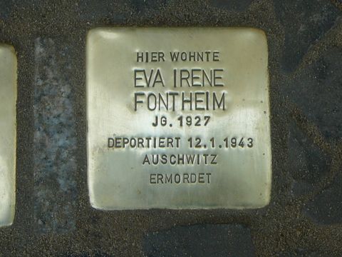 Stolperstein für Eva Irene Fontheim
