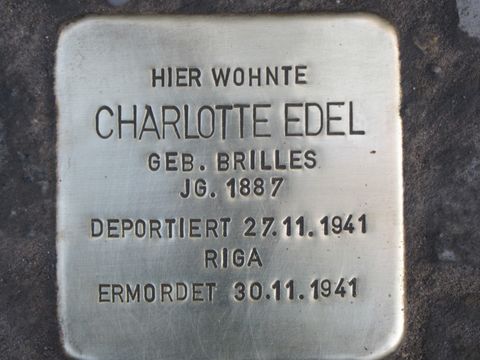 Stolperstein Charlotte Edel