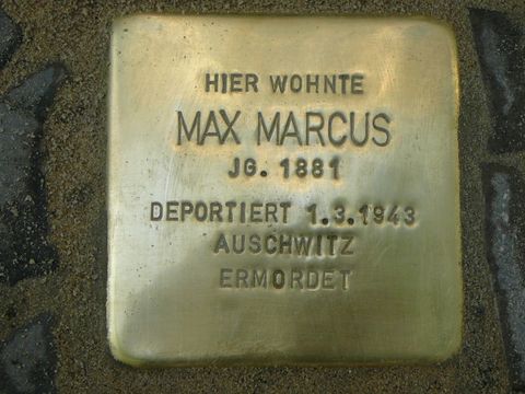 Stolperstein für Max Marcus