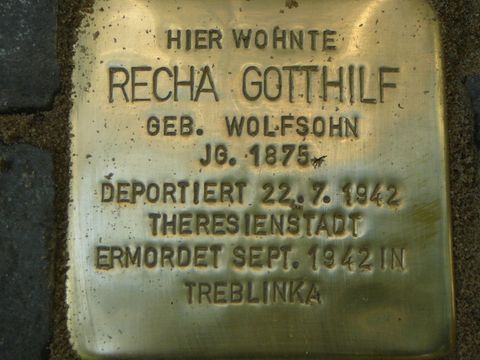 Stolperstein für Recha Gotthilf