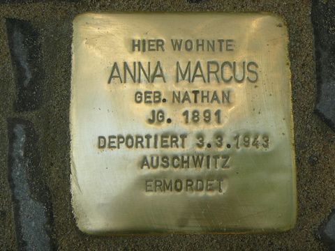 Stolperstein für Anna Marcus