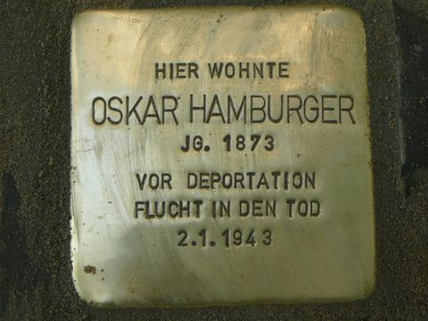 Stolperstein für Oskar Hamburger