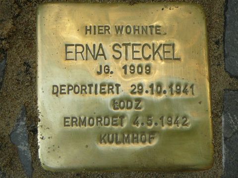 Stolperstein für Erna Steckel