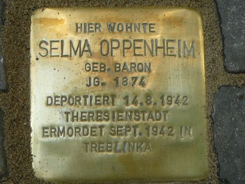 Stolperstein für Selma Oppenheim