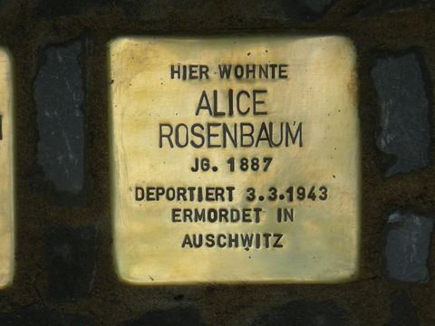 Stolperstein für Alice Amalie Rosenbaum