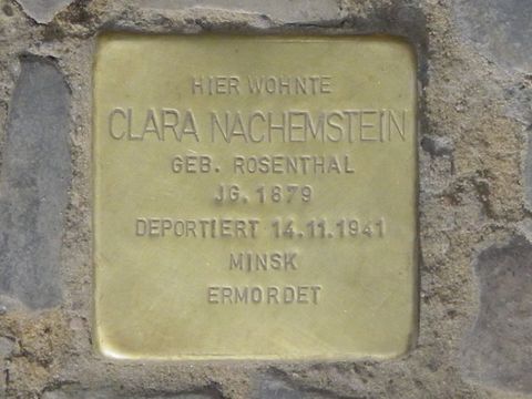 Stolperstein für Clara Nachemstein
