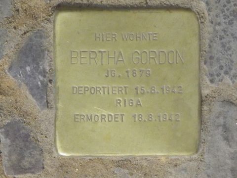 Stolperstein für Bertha Gordon