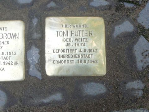 Stolperstein für Toni Putter