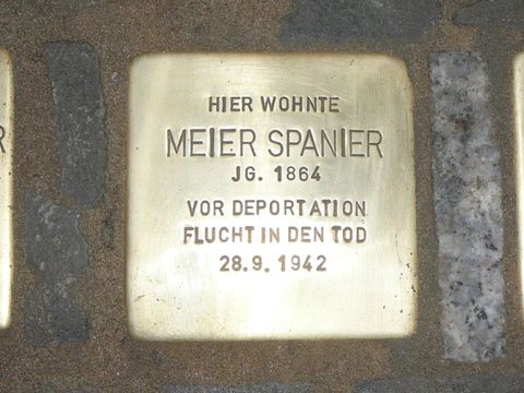 Stolperstein für Meier Spanier