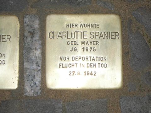 Stolperstein für Charlotte Spanier