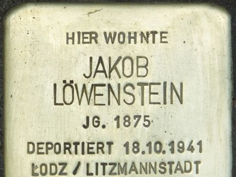 Stolperstein Jakob Löwenstein, 2014