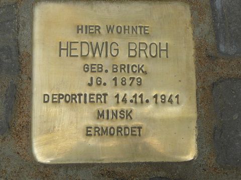 Stolperstein für Hedwig Broh
