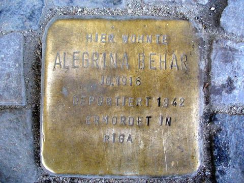 Stolperstein für Alegrina Behar