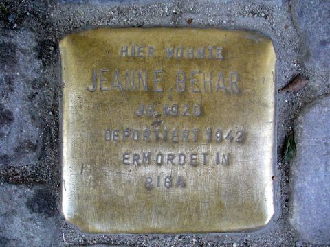 Stolperstein für Jeanne Behar
