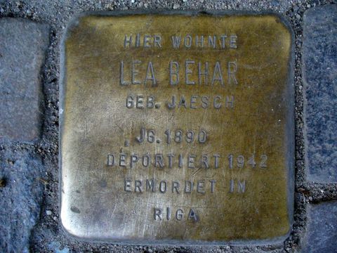 Stolperstein für Lea Behar