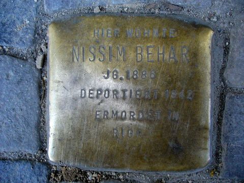 Stolperstein für Nissim Behar