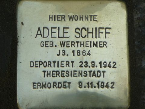Stolperstein Adele Schiff (Bild: Stolpersteine-Initiative CW, W. Knoll)