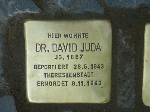 Stolperstein für Dr. David Juda