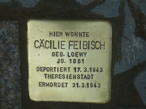 Stolperstein für Cäcilie Feibisch