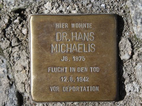 Stolperstein für Dr. Hans Michaelis, 23.03.11
