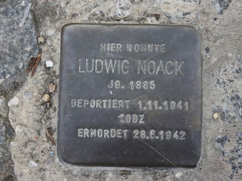 Stolperstein für Ludwig Noack, 23.03.11 Foto: B.Plewa