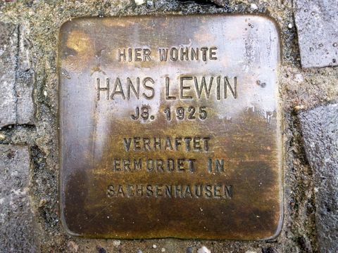 Stolperstein für Hans Lewin