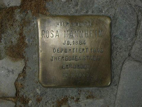 Stolperstein für Rosa Mannheim